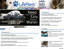 Tablet Screenshot of lifepaws.com